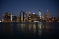01-1 New York Financial District Skyline At Dawn From Brooklyn Heights